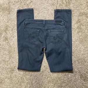 Adriano Goldschmied AG Size 25 Stevie Slim Straight Women Denim Black Jean Pants